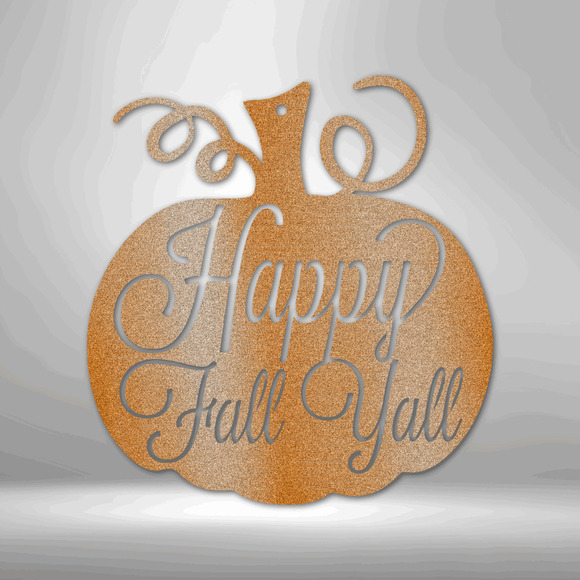 Fall Pumpkin Steel Sign Laser Cut Powder Coated Home & Office Metal Wall Decor M